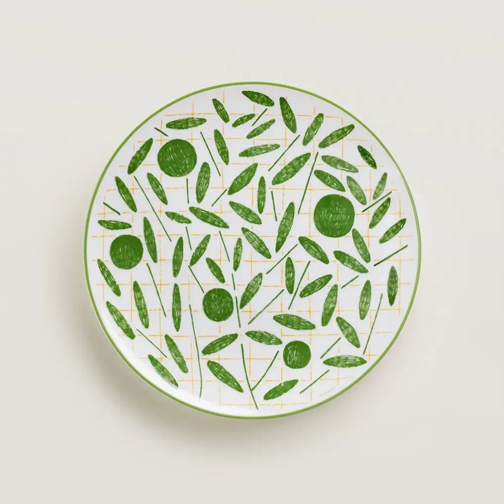 Dessert Plate A Walk in the Garden Green фото 1