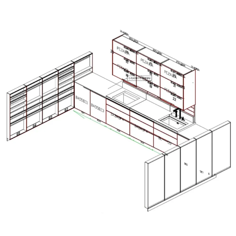 Кухня Phoenix Poliform Varenna фото 4