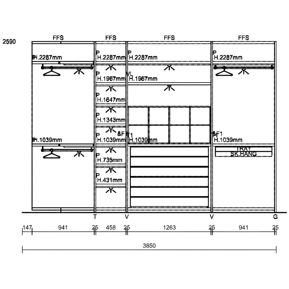 Wardrobe Poliform Senzafine фото 3