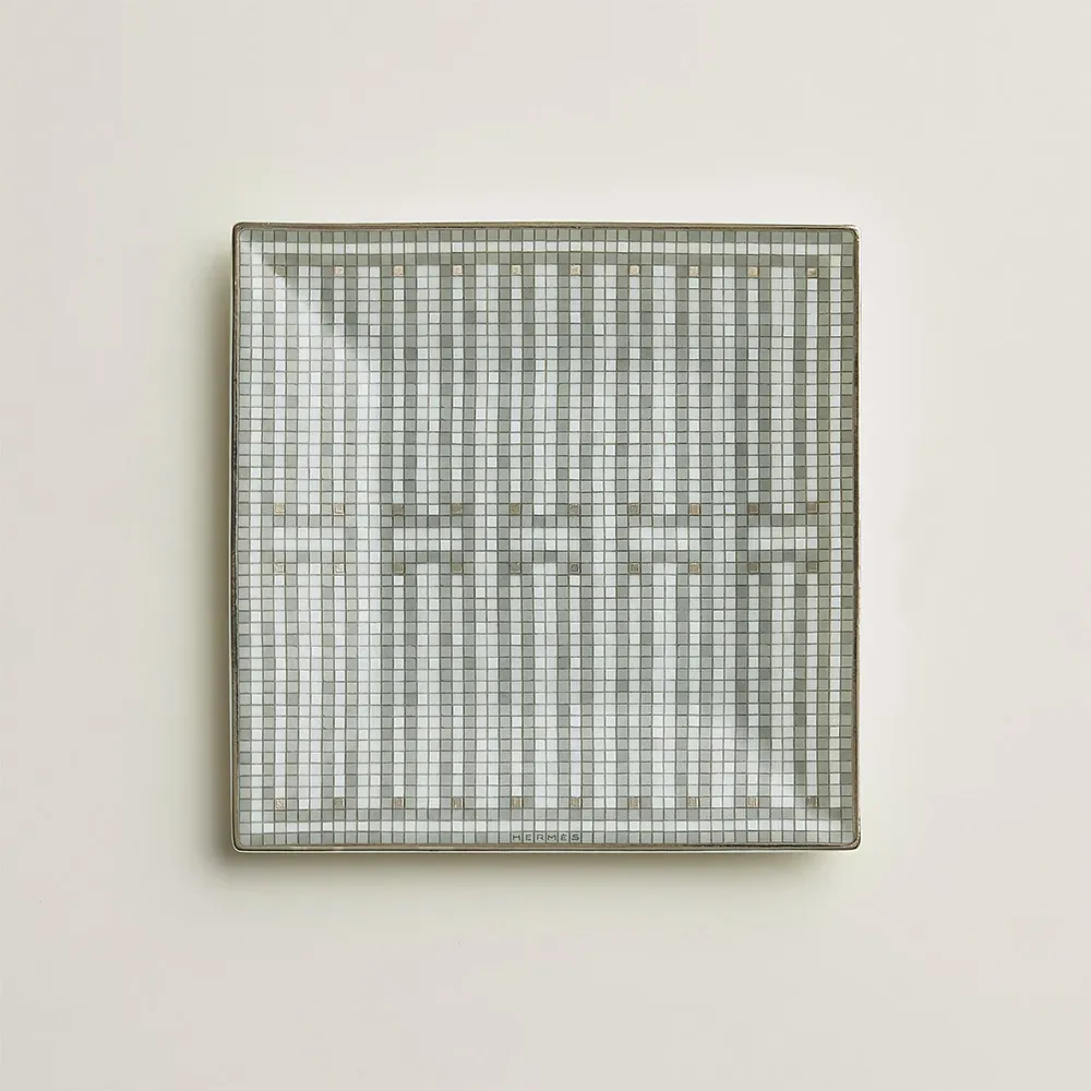 Square Plate Mosaïque au 24 Platinum №2 фото 1