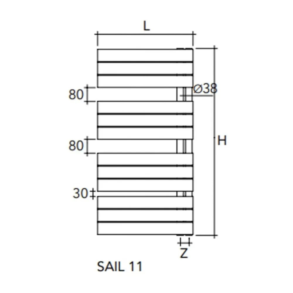Towel dryer Scirocco Sail фото 2