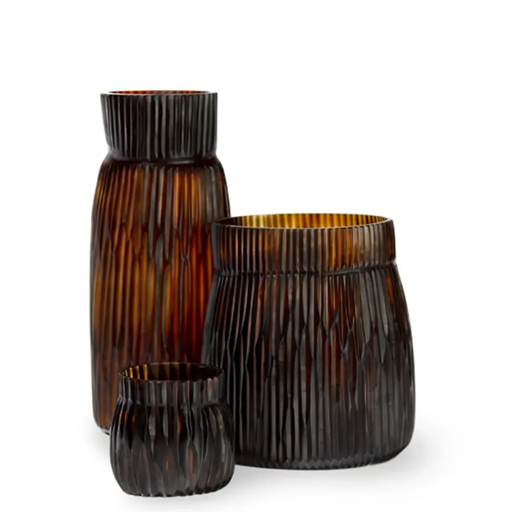 Vase Mathura Tall Butter/Brown фото 2