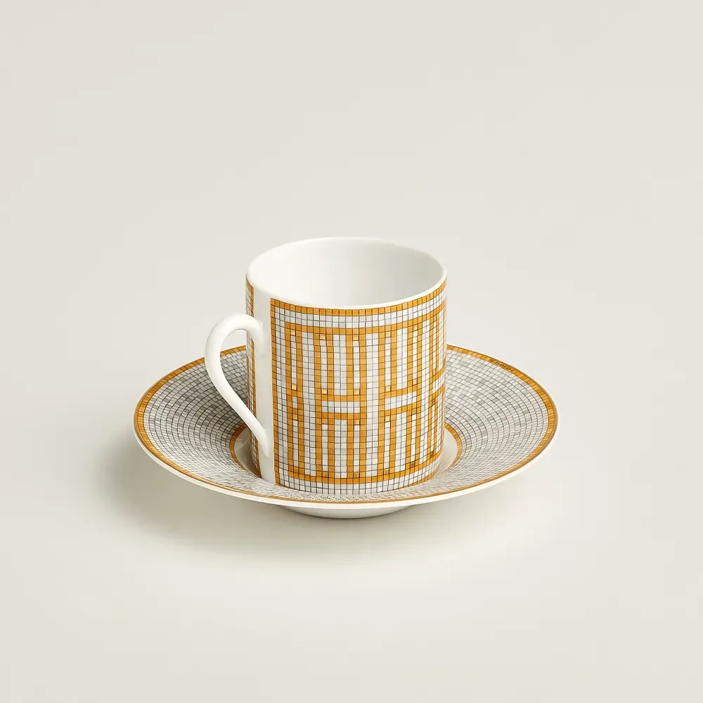 Чашка кавова та блюдце Mosaïque au 24 Gold фото 2