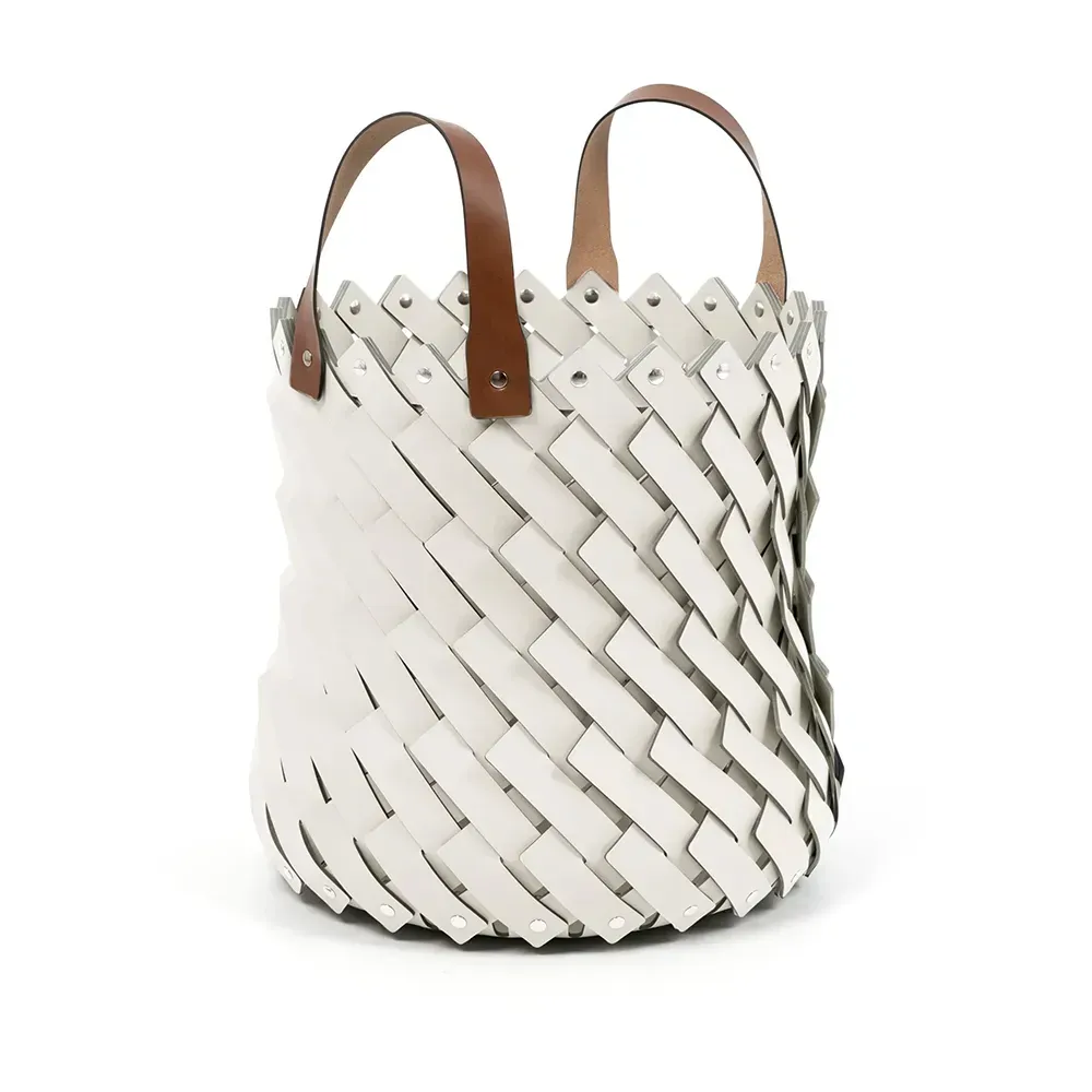 Almeria medium basket with handles Bordeaux фото 1