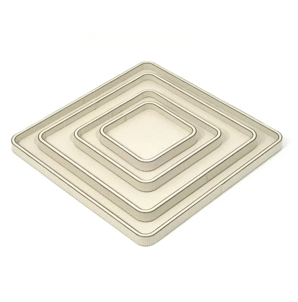 Квадратна таця Jane Cream 25×25 фото 2